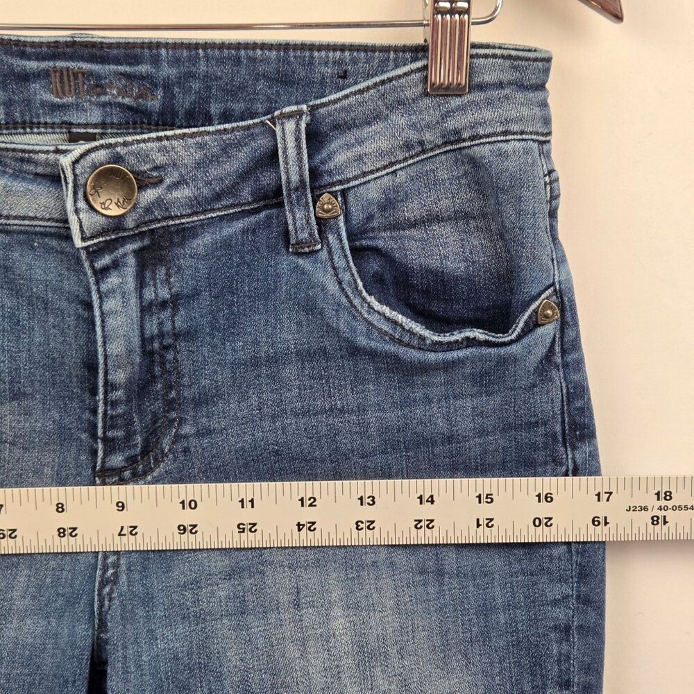 Kut from the Kloth Ankle Straight Leg Jeans Size 6 Medium Wash - Picture 8 of 13
